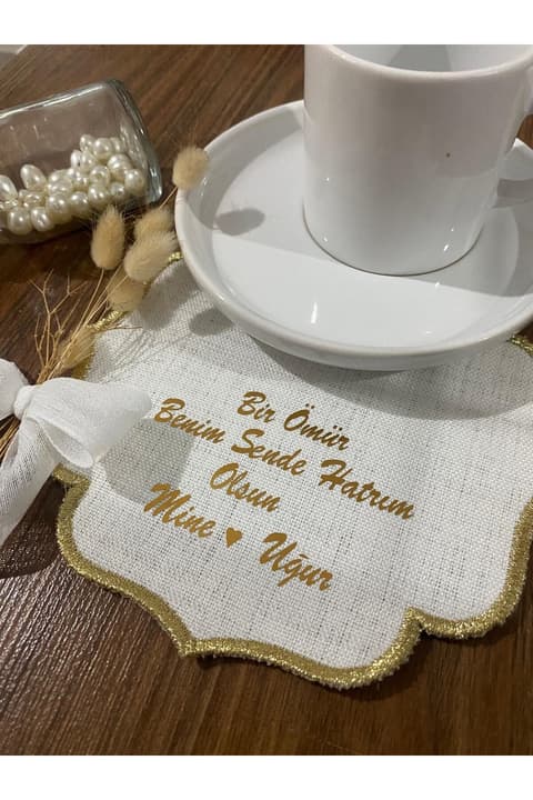 Damat Kahvesi söz peçetesi söz nişan düğün hediyelik