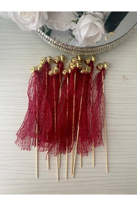 10 ADET Kına Gecesi Zilli Çubuk kına tefi kına malzemeleri brıde gelin damat söz nişan