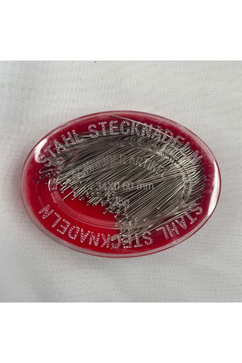 Çelik Toplu İğne 34 Mm Elişi Nakış Dikiş - 25 Gram ( 1 Paket ) Net 25 Gr. (brüt 34 gr)