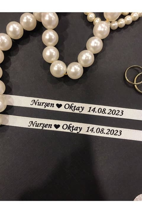 Söz & Nişan Yüzük Kurdelesi -incisiz- (K05T)