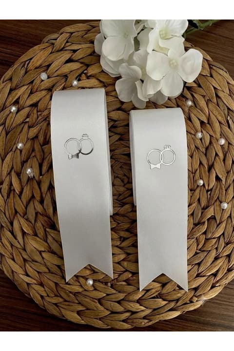 Düğün Nişan Gelin Damat Takı Kurdelesi Nikah İsteme Kurdele